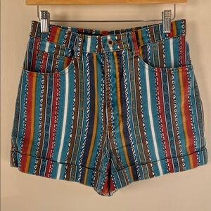 Vintage Multicolor Sierra West Women's Shorts